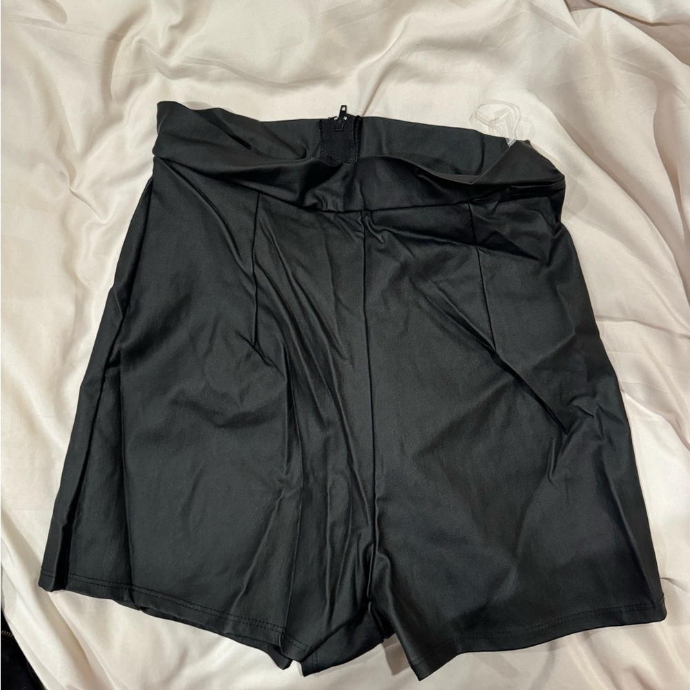 Brand new Windsor pleather high waisted shorts